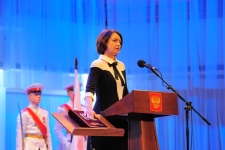 Оксана Фадина приносит клятву и обещает не подвести омичей