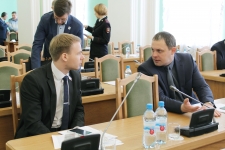 Депутаты Антон Ремнев и Сергей Грушичев