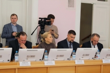 Депутаты Ринат Карымов, Инна Гомолко, Олег Афанасьев, Максим Астафьев 