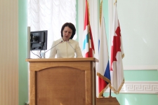 Оксана Фадина выступила с ежегодным отчетом перед депутатми